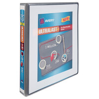 Avery® 79744 Ultralast White View Binder with 1 inch Non-Locking One Touch Slant Rings