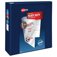 Avery® 79804 Navy Blue Heavy-Duty View Binder with 4 inch Locking One Touch EZD Rings