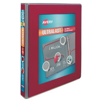Avery® 79736 Ultralast Red View Binder with 1 inch Non-Locking One Touch Slant Rings
