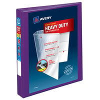 Avery 79771 Purple Heavy-Duty View Binder with 1 inch Locking One Touch EZD Rings