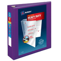 Avery® 79777 Purple Heavy-Duty View Binder with 2 inch Locking One Touch EZD Rings