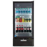 Beverage-Air MT10-1B 25 inch Marketeer Series Black Refrigerated Glass Door Merchandiser with LED Lighting