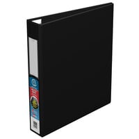 Avery® 79991 Black Heavy-Duty Non-View Binder with 1 1/2" Locking One Touch EZD Rings / Label Holder