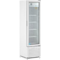 Beverage-Air MT08-1H6W 19" Marketeer Series White Refrigerated Glass Door Merchandiser with LED Lighting