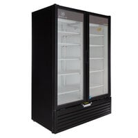 Beverage-Air MT53-1B 54" Marketeer Series Black Refrigerated Glass Door Merchandiser with LED Lighting
