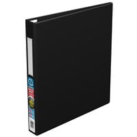Avery 79990 Black Heavy-Duty Non-View Binder with 1 inch Locking One Touch EZD Rings / Label Holder