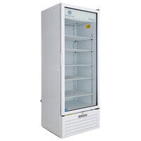 Beverage-Air MT23-1W 29 1/2 inch Marketeer Series White Refrigerated Glass Door Merchandiser with LED Lighting