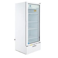 Beverage-Air MT12-1W 25" Marketeer Series White Refrigerated Glass Door Merchandiser with LED Lighting