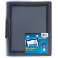 Avery® 11 inch x 8 1/2 inch Black Flexi-View Presentation Book with Swing Clip