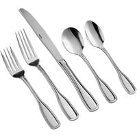 Acopa Scottdale 18/8 Stainless Steel Extra Heavy Weight Flatware Set with Service for 12 - 60/Pack