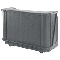 Cambro BAR650CP191 Granite Gray Cambar 67 inch Portable Bar with 7-Bottle Speed Rail and Cold Plate