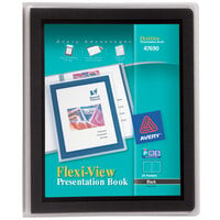 Avery® 11 inch x 8 1/2 inch Black Flexi-View Presentation Book