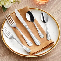 Acopa Edgeworth Stainless Steel Extra Heavy Weight Flatware Set with Service for 12   - 60/Pack