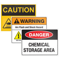 Avery® 61515 Surface Safe 7 inch x 10 inch Rectangle Water and Chemical Resistant Sign Labels - 15/Pack