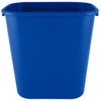 Rubbermaid 2031824 28 Qt. / 7 Gallon Blue Rectangular Wastebasket / Trash Can