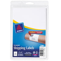 Avery® 05286 TrueBlock 3" x 4" White Rectangle Shipping Labels - 40/Pack