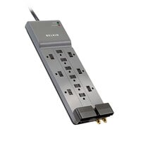Belkin BE11223008 Professional Series SurgeMaster 8' Dark Gray 12 Outlet Surge Protector, 3780 Joules