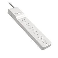 Belkin BE10600004 4' White 6 Outlet Surge Protector, 720 Joules