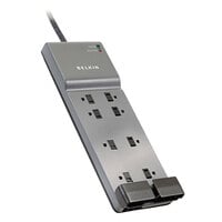 Belkin BE10820006 6' Gray 8 Outlet Surge Protector, 3390 Joules