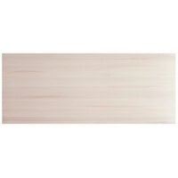 Lancaster Table & Seating 30" x 72" Solid Wood Live Edge Table Top with Antique White Wash Finish