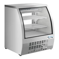 Avantco DLC36-HC-S 36" Stainless Steel Curved Glass Refrigerated Deli Case