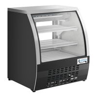 Avantco DLC36-HC-B 36" Black Curved Glass Refrigerated Deli Case