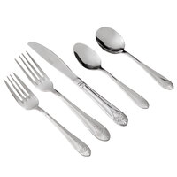 Acopa Monaca 18/8 Stainless Steel Extra Heavy Weight Flatware Set with Service for 12 - 60/Pack
