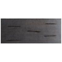 Lancaster Table & Seating 30 inch x 72 inch Solid Wood Live Edge Table Top with Antique Slate Gray Finish