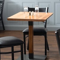 Lancaster Table & Seating 24 inch x 30 inch Solid Wood Live Edge Table Top with Antique Natural Finish