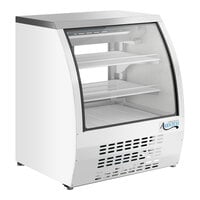 Avantco DLC36-HC-W 36" White Curved Glass Refrigerated Deli Case