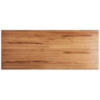 Lancaster Table & Seating 30 inch x 72 inch Solid Wood Live Edge Table Top with Antique Natural Finish
