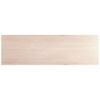 Lancaster Table & Seating 30" x 96" Solid Wood Live Edge Table Top with Antique White Wash Finish