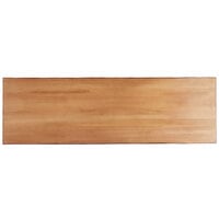 Lancaster Table & Seating 30" x 96" Solid Wood Live Edge Table Top with Antique Natural Finish