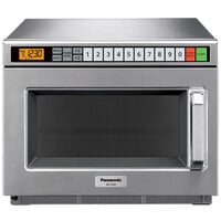 Panasonic NE-12523 Stainless Steel Medium Duty Commercial Microwave Oven - 120V, 1200W