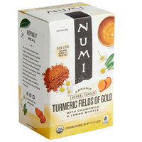 Numi Organic Fields of Gold Turmeric Tea Bags - 12/Box
