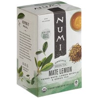 Numi Organic Mate Lemon Tea Bags - 18/Box