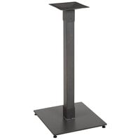 Lancaster Table & Seating Antique Slate Gray Industrial Wooden Bar Height Table Base