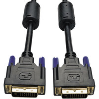 Tripp Lite P560-006 6' Black DVI Dual Link Digital TMDS Monitor Cable with 2 Male Connectors