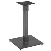 Lancaster Table & Seating Industrial Standard Height Table Base with Antique Slate Gray Finish