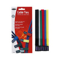 Belkin F8B024 8" Assorted Color Cable Tie - 6/Pack