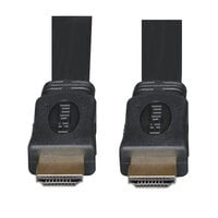 Tripp Lite P568006FL 6' Black Flat HDMI Gold Digital Video Cable with 2 Male Connections