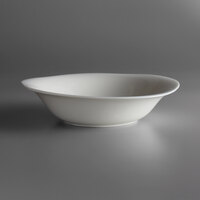 Oneida L6700000761 Lancaster Garden 15 oz. White Porcelain Bowl with Rim - 24/Case