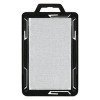 Advantus 76417 3 3/8 inch x 2 1/8 inch Black Rigid Two-Badge Blocking Smart Card Holder - 20/Pack