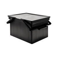 Advantus TLF-2B 17 inch x 14 inch x 11 inch Legal/Letter Size Black Plastic Companion File Storage Box