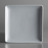 Oneida R4020000111S Fusion 5 1/2 inch Bright White Porcelain Square Plate - 24/Case