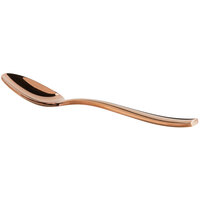 Bon Chef S3003RG Manhattan 7 3/4 inch 18/10 Extra Heavy Weight Rose Gold Stainless Steel Soup / Dessert Spoon - 12/Pack