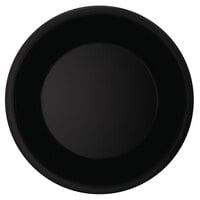 GET WP-9-BK 9 inch Black Elegance Wide Rim Black Plate - 24/Case