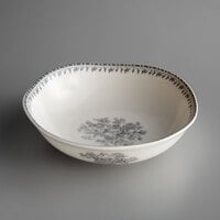 Oneida L6703068760 Lancaster Garden 10 oz. Grey Porcelain Bowl - 48/Case