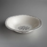 Oneida L6703068761 Lancaster Garden 15 oz. Grey Porcelain Bowl - 24/Case