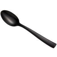 Bon Chef S3000BM Manhattan 6 1/2" 18/10 Extra Heavy Weight Matte Black Stainless Steel Teaspoon - 12/Pack